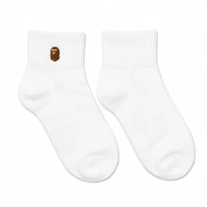 BAPE One Point Quarter Socks White