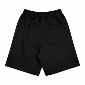 BAPE Ape Head Embroidered Heavy Washed Relaxed Fit Sweat Shorts Black