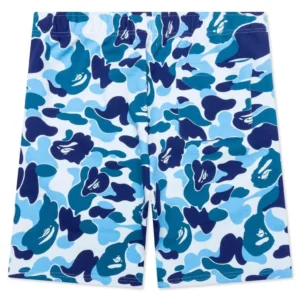 BAPE ABC Camo Shark Sweat Shorts Blue