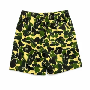 BAPE ABC Camo Shark Sweat Shorts Green
