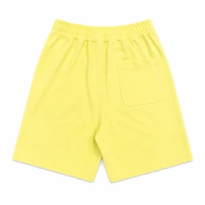 BAPE Ape Head Embroidered Heavy Washed Relaxed Fit Sweat Shorts Yellow