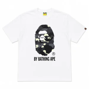 BAPE Black Snow Camo By Bathing Ape Tee White