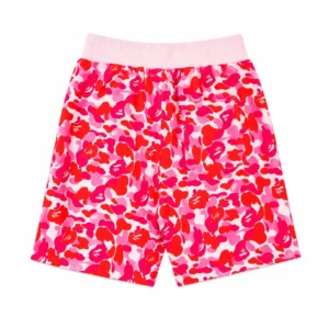 BAPE ABC Camo Shark Sweat Shorts Version 2 Pink