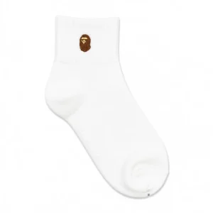 BAPE One Point Quarter Socks White
